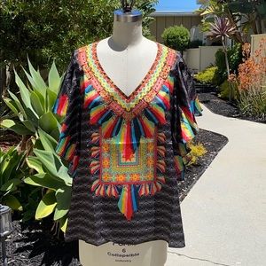 RUBY YAYA RUFFLE SLEEVE TOP